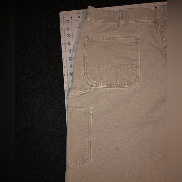 Carhartt. B11 DES. 36x30. Original Dungaree Fit. Tan color pants. - Picture 12 of 14